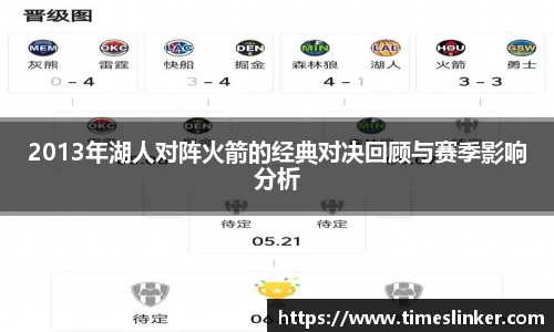 2013年湖人对阵火箭的经典对决回顾与赛季影响分析